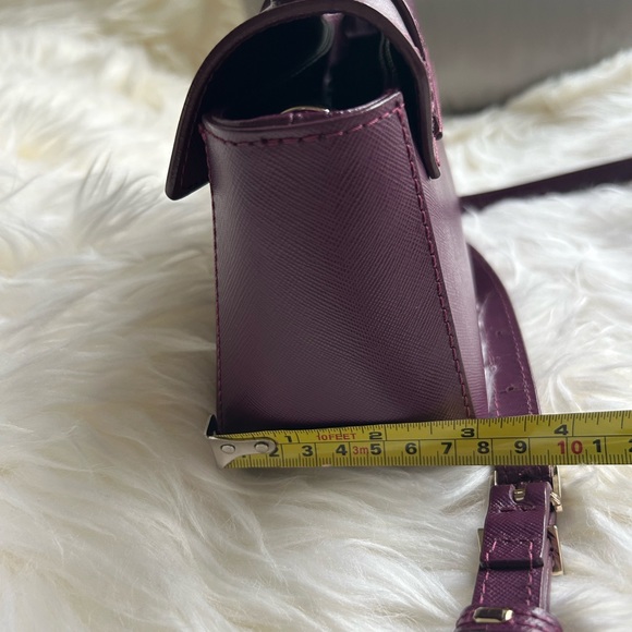Patrizia Pepe purple leather Hand bag with a shoulder strap - Picture 6 of 12